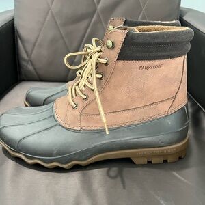 Nordstrom Men's Waterproof Duck Boots - Tan and Black